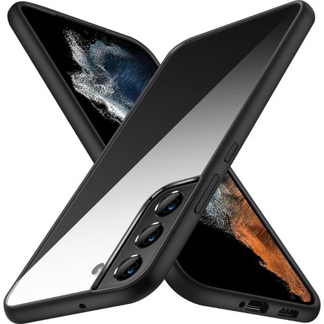 COQUE POUR SAMSUNG GALAXY S22 + 5G NOIR TRANSPARENT