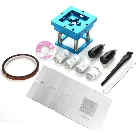 Hongzer Station de soudage BGA Reballing + Kit de pochoirs + Boules (1/5)