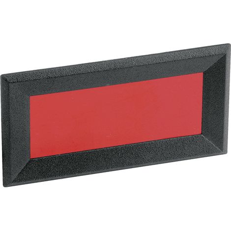 Mentor 2656.8322 Frontrahmen   Schwarz, Rot  (B x H x T) 51 x 28 x 2.3 mm