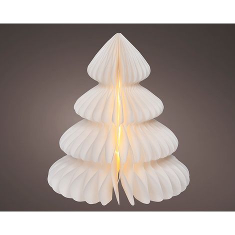Figura arbol blanco de papel led ø24 x 28 cm (1/4)