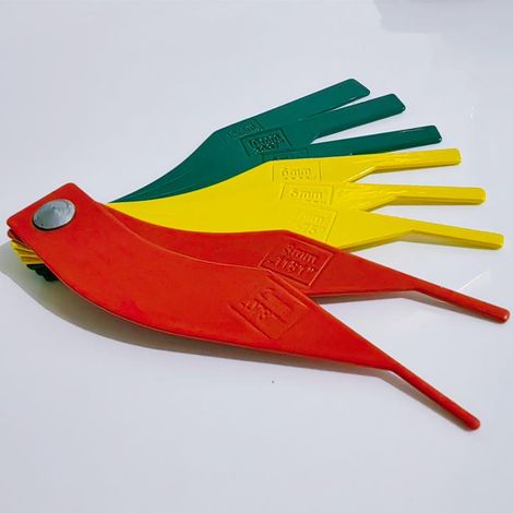 Set mit 1 Bremsbelagdickenmesser für Pkw, präzises Dickenmessgerät, Werkstatt- und Garageneinsatz, kompatibel mit Kfz-Bremssystemen
