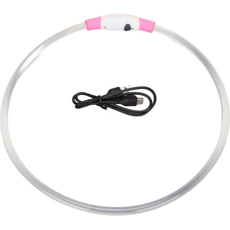 Collier LED pour Chien Rechargeable USB, Collier Lumineux Imperméable et Ajustable en TPU (1/5)