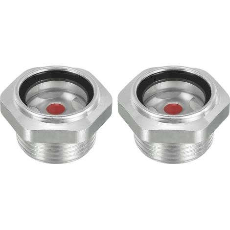 2 Paquet Air Compresseur Huile Vue Verre 1" Npt Mâle Filetage (1/5)