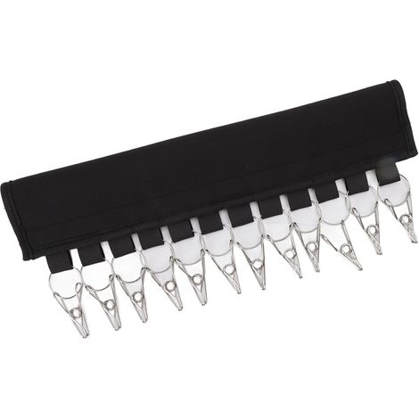Organisateur portable pour casquettes de baseball avec 12 pinces, support pour casquettes et chaussettes, crochet de rangement. (1/5)