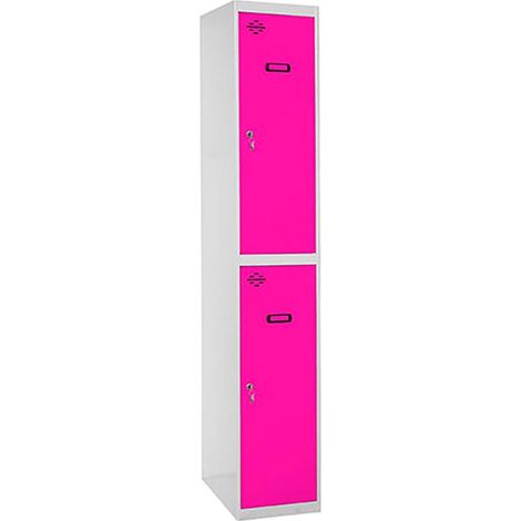 Simonrack Moderner Aufbewahrungsschrank in Grau und Rosa, Funktionales Design
