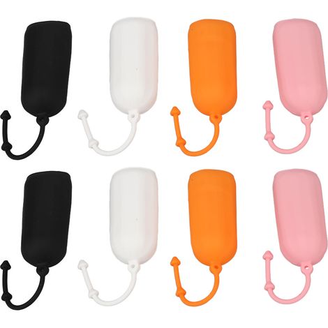 6 pièces Protections de Tubes en Silicone Réutilisables, Étuis Imperméables pour Produits de Toilette en Voyage (1/5)