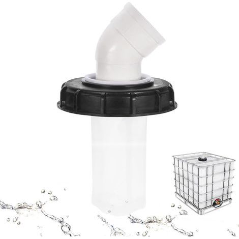 45°-IBC-Tankdeckel mit waschbarem Nylonfilter für 1000-Liter-IBC-Regenwassertanks, IBC-Deckelfilter, IBC-Tankzubehör, 165-mm-Nylon-Regenwasserfilter (1/5)