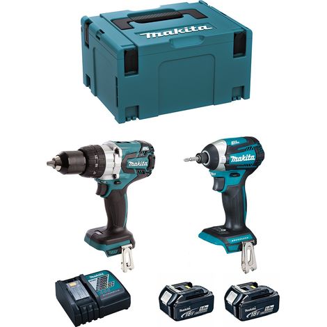 MAKITA Kit MK227RTJ (DHP481 + DTD154 + 2 x 5,0 Ah + DC18RC + MAKPAC 3) (1/5)