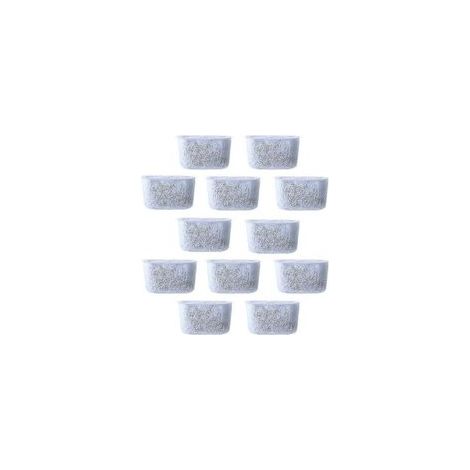 Filtres à eau à charbon de remplacement, 12 pièces, filtre Non tissé pour cafetières