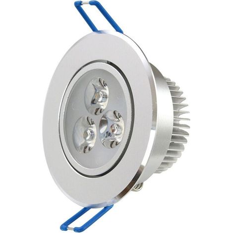 YMYNY LED-Einbaustrahler 3W, 5W, 7W, 9W, 12W, 15W, 18W mit Feder, warmes und kaltes Licht - Kaltweiß - 3W