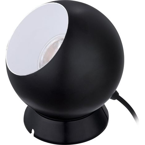 Lampe de table Petto 1, luminaire pour chevet ronde avec abat-jour (1/5)