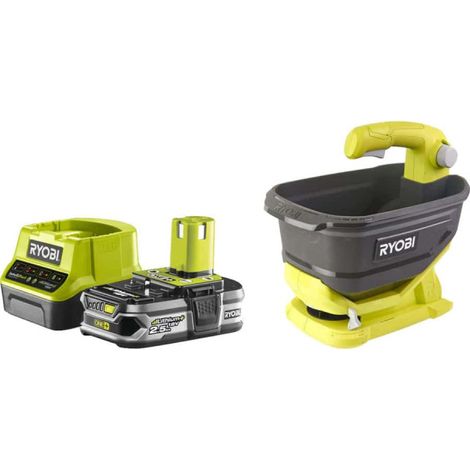 Pack RYOBI Epandeur à main 18V One+ OSS1800 - 1 Batterie 2.5Ah - 1 Chargeur rapide RC18120-125