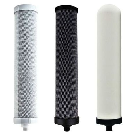Ensemble de 3 filtres purificateur d'air de bureau, filtre à charbon actif et filtre en céramique pour pièces de filtre/purificateur à 3 étages (1/4)
