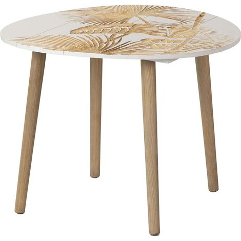 Table d'appoint en bois 60 x 60 x 45 cm (1/2)