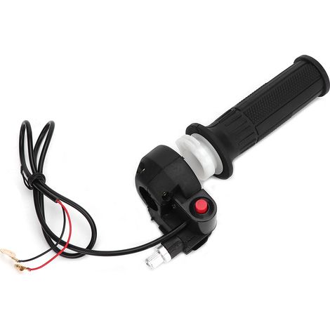 Puños de acelerador con interruptor de apagado para manillares de minimotos todoterreno de 47 cc y 49 cc.