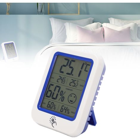 OW-159 Intelligentes Thermometer und Hygrometer mit Hintergrundbeleuchtung für den Heimgebrauch – Touchscreen (1/5)