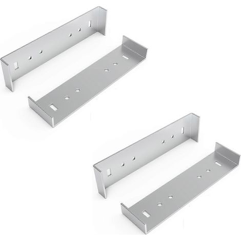 Support de fixation métallique pour boîtes aux lettres avec largeur au sol de 8 pouces (4 pièces)