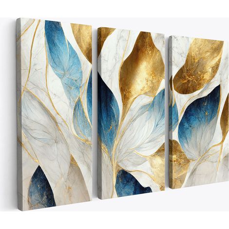 Tableau triptyque - Abstrait (1/4)