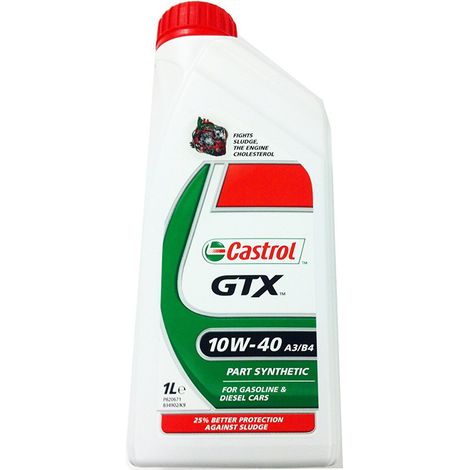 Multipack da 5 confezioni da 1 l di olio castrol gtx 10w-40 a3/b4