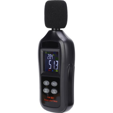 UA961 Tragbares digitales LCD-Schallpegelmessgerät Dezibeldetektor Geräuschtester 35–135 dB (1/5)