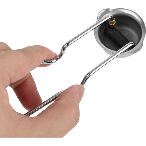 Briquet à étincelles à pierre à étincelles, tête ronde en acier nickelé + 10 pierres à allumer pour le soudage (1/5)