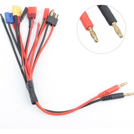 Câble adaptateur universel 8 en 1 pour chargeur IMAX B6, compatible batteries LiPo NiMH NiCd (1/3)