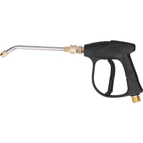 Pistolet de nettoyage haute pression 3000 psi avec buse coudée pour raccord d'entrée fileté M22 (1/5)