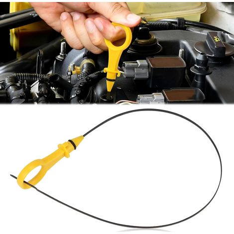 Jauge d'huile de moteur Oil Dipstick de rechange OEM 06J115611F/06H115611E pour jauge d'huile moteur compatible avec Audi A3 A4 A5 A6 Q3 Q5 VW Atlas Arteon (1/5)