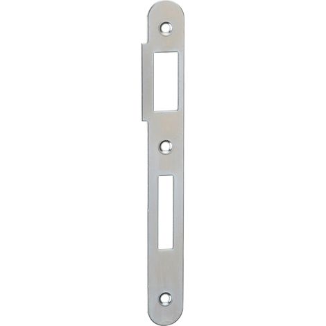 Thirard – Gâche pour crémone zinguée à bouts ronds – Traine 3mm – Hauteur 170mm – Pour serrure à encastrer – Fabriqué en France (1/2)