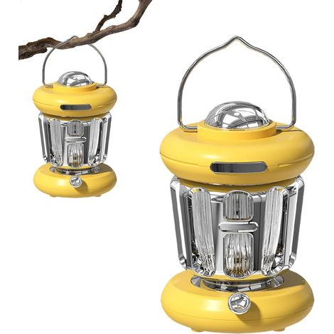 Outdoor-Campinglaternen, tragbare Campinglichter, tragbare Campinglaterne, wiederaufladbare Campinglaterne, Vintage-Campinglicht, Survival-Campinglaterne, Laterne (1/5)
