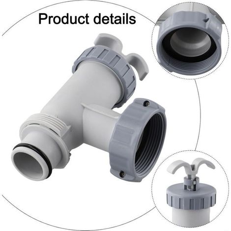 Vanne à piston pour pompe de filtration de piscine 1500/2500/4000 L/h, pièce de rechange compatible avec piscines hors sol et spas (1/3)