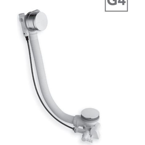 Colonna scarico cromo con erogazione drenaggio SILFRA Teuco 81808481621 67.5cm (1/4)