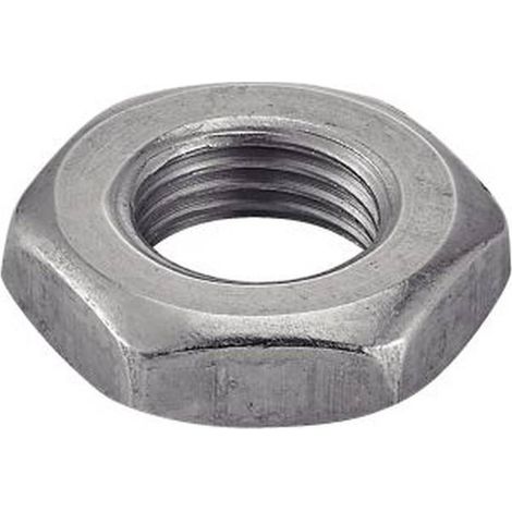 25 Ecrous Bas Hexagonaux Filetage Métrique Pas Fin M20 mm - DIN 439 - Inox A2 - D-Work