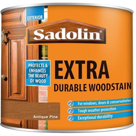 Sadolin Extra Durable Woodstain Antique Pine 500ml (1/3)