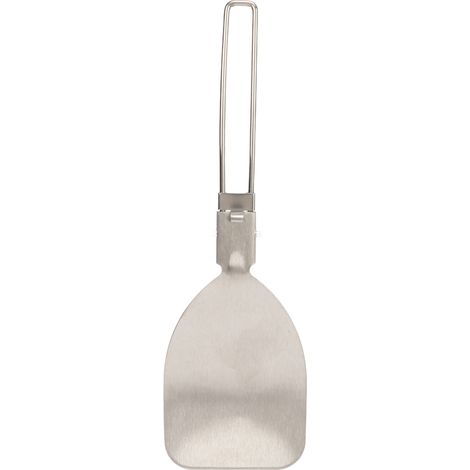 Spatule pliante en acier inoxydable, design à loquet léger pour cuisson en plein air, camping et pique-nique (1/5)