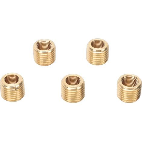 NPT-Gewinde-Reduzierstück, 1/4 Zoll Außengewinde x 1/8 Zoll Innengewinde, Reduzierring aus Messing, Gewinderohrverschraubung (1/5)
