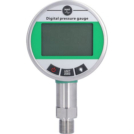 Manomètre hydraulique numérique en acier inoxydable, précis avec support inférieur, 4.5V, 1,6mpa (1/5)