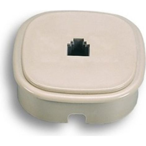 FME 22.240 PRESA TELEF PARETE INCASSO PLUG 6-4C- FANTON- 10,0 pz