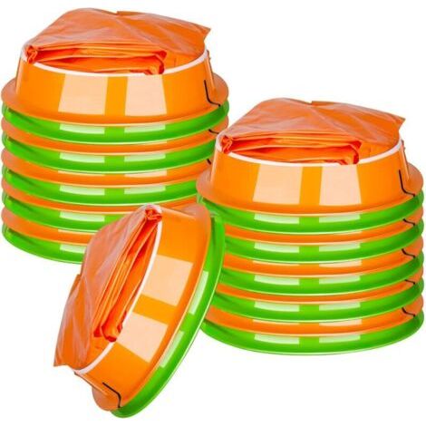 BUNTHAUS Pack de 16 Jetables Vomissements Sacs avec l'Embouchure de Haute Densité Collection de Sac avec le composant logiciel Enfichable pour les Voyages Avion mal des transports 1000 ml