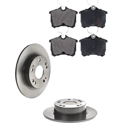 KIT FRENI POSTERIORI compatibile con HONDA ACCORD VII (CL,CM,CN) - DISCHI + PASTIGLIE OEM: FDB1506 / 17465 , 17691 /SOSTITUZIONE DIRETTA/BASSA POLVERE/SILENZIOSO