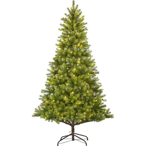 [GEBRAUCHT] B-Ware Künstlicher Weihnachtsbaum Kunsttanne Nagano 180cm LED Tannenbaum grün 160L (1/2)