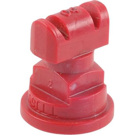 Tobera anti-deriva venturi doble chorro plano TTJ 110掳 04 rojo pl谩stico TeeJet TEEJET TTJ6011004VP