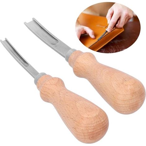 Strumenti per smussare i bordi nella lavorazione del cuoio - strumenti per rifilare e tagliare i bordi - articoli in pelle fatti a mano - strumenti tradizionali - coltelli per il taglio del cuoio - st (1/5)