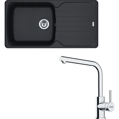 Pack évier XL Antea Fragranit onyx 970 x 500 x 210 mm + mitigeur Lina L - Franke (1/5)