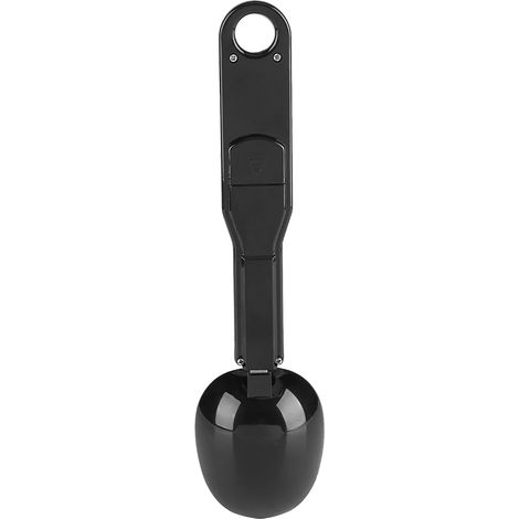 Tragbare digitale elektronische Küchenwaage 500 g/0,1 g, LCD-Bildschirm, Messlöffel inklusive (schwarz) (1/5)