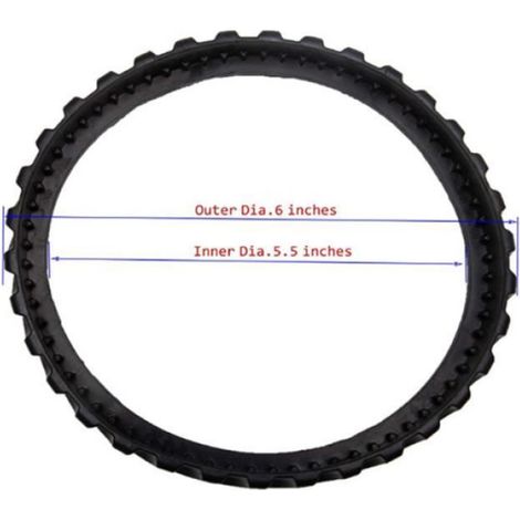Chenilles adaptables pour Zodiac MX6 MX8 MX9 - Pneus de Robot Nettoyeur Piscine Baracuda R0526100