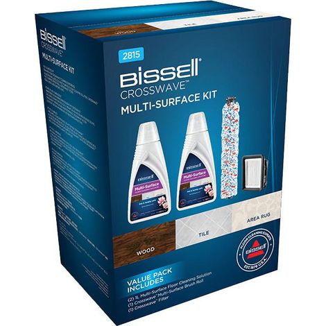 Kit de cepillo giratorio y 2 limpiadores de pisos Bissell 2815, blanco