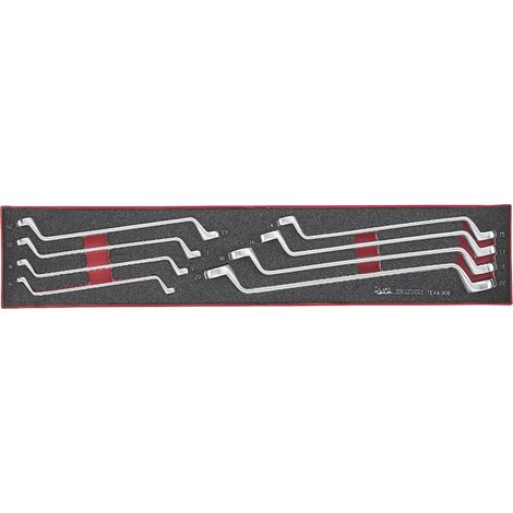 Jeu de clés polygonales doubles Foamx4 tray 6-22mm 8 pièces Teng Tools TEX6308