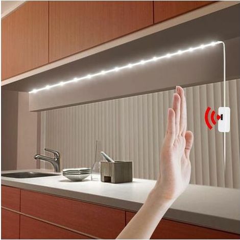 White LED Strip Lights 5M Upgraded Dimmable LED Strip Lights 6500K Bright White Strong Adhesive 300pcs Flexible LED Strip Lights for Mirror Kitchen Cabinet (1/5)