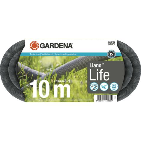 GARDENA 18440-20 Liano™ Life Textilschlauch-Set 10 m 1/2 Zoll 1 St.